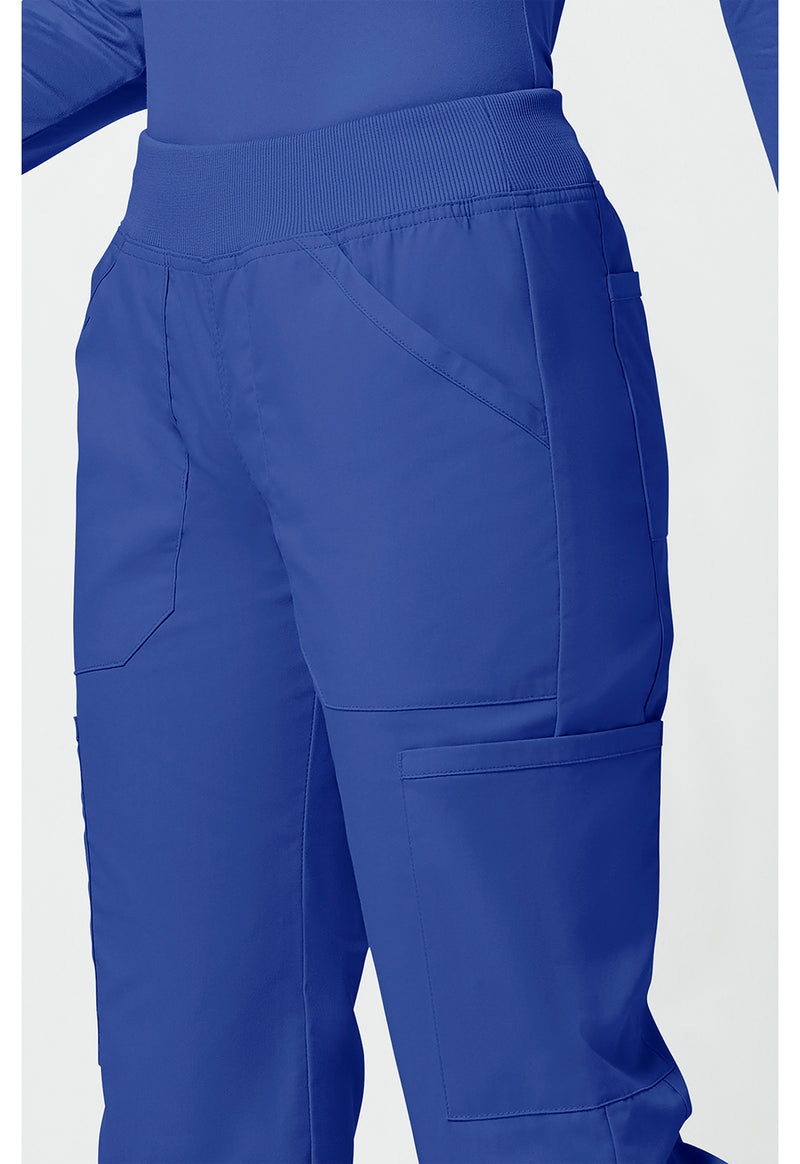galaxy blue - Mid Rise Straight Leg Pull-on Cargo Pant (View 4)