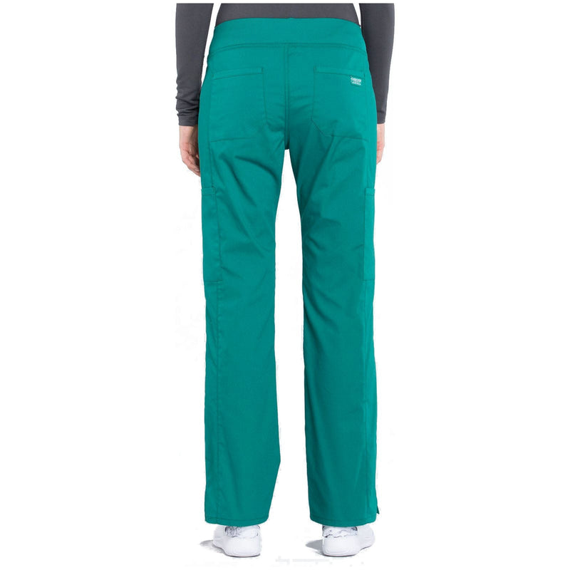 hunter green - Mid Rise Straight Leg Pull-on Cargo Pant