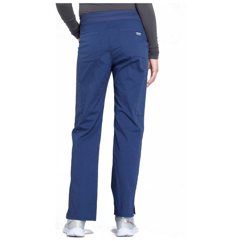 navy - Mid Rise Straight Leg Pull-on Cargo Pant