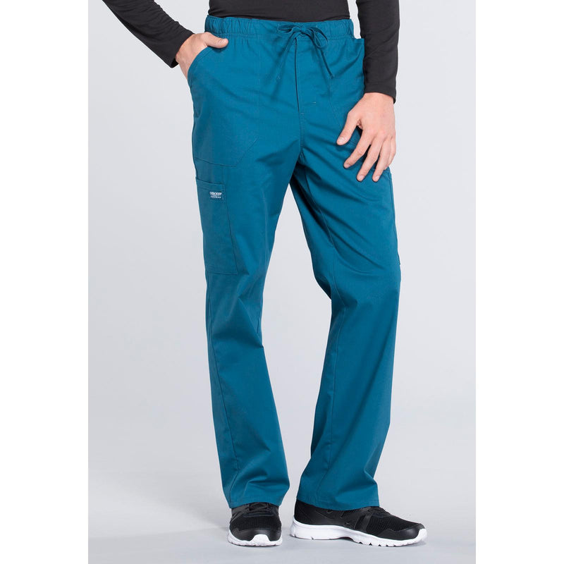 caribbean blue - Men's Tapered Leg Fly Front Cargo Pant