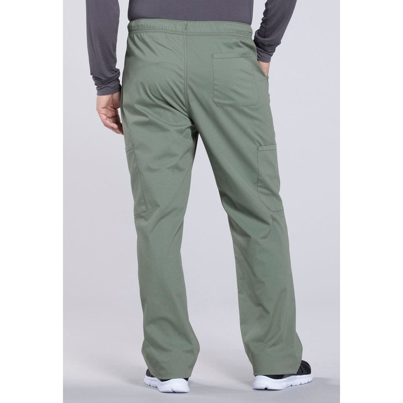 olive - Men's Tapered Leg Fly Front Cargo Pant