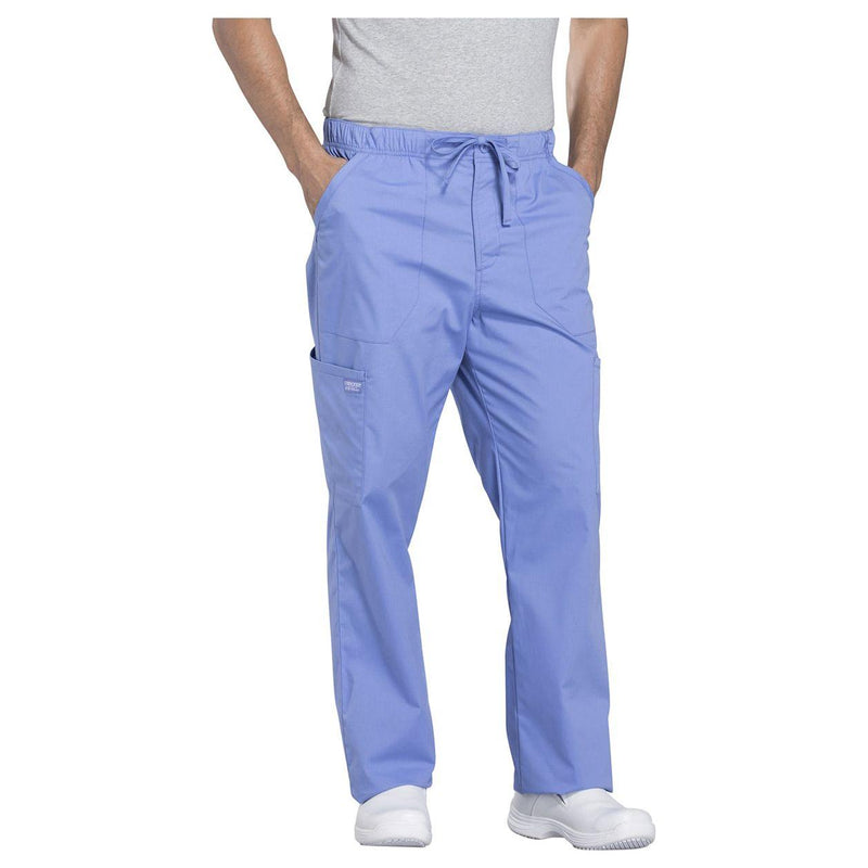 ciel blue - Men's Tapered Leg Fly Front Cargo Pant