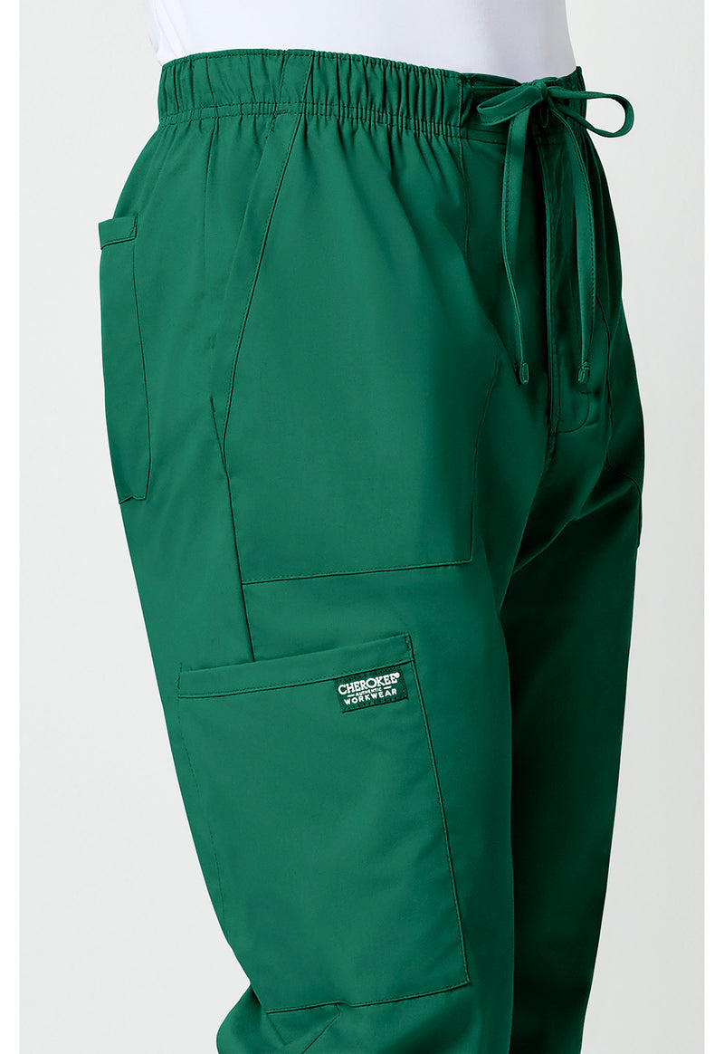 hunter green - Men's Tapered Leg Fly Front Cargo Pant (View 3)