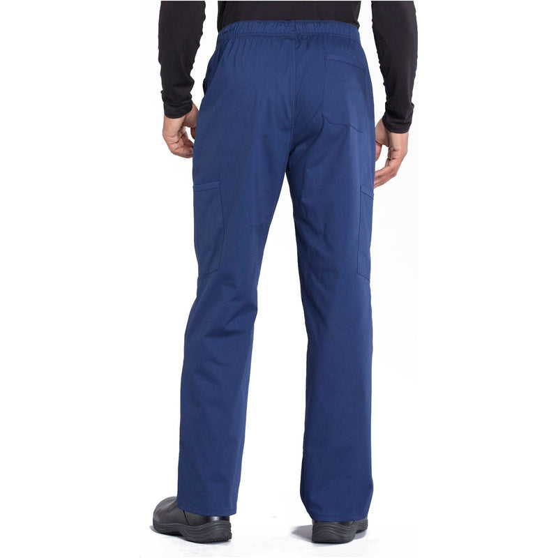 navy - Men's Tapered Leg Fly Front Cargo Pant