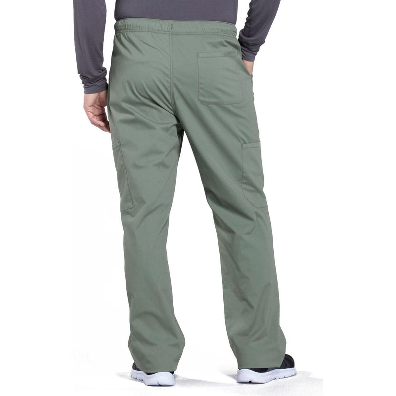 olive - Men's Tapered Leg Fly Front Cargo Pant