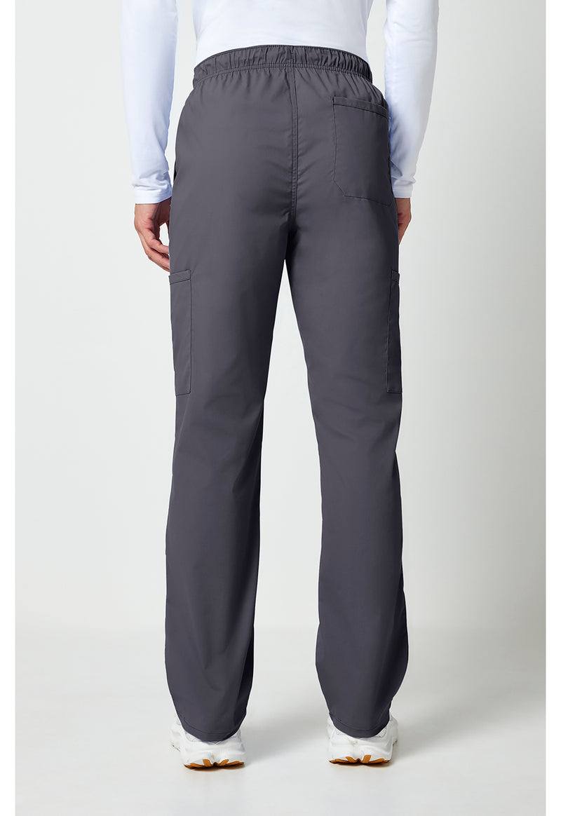 pewter - Men's Tapered Leg Fly Front Cargo Pant (Back)