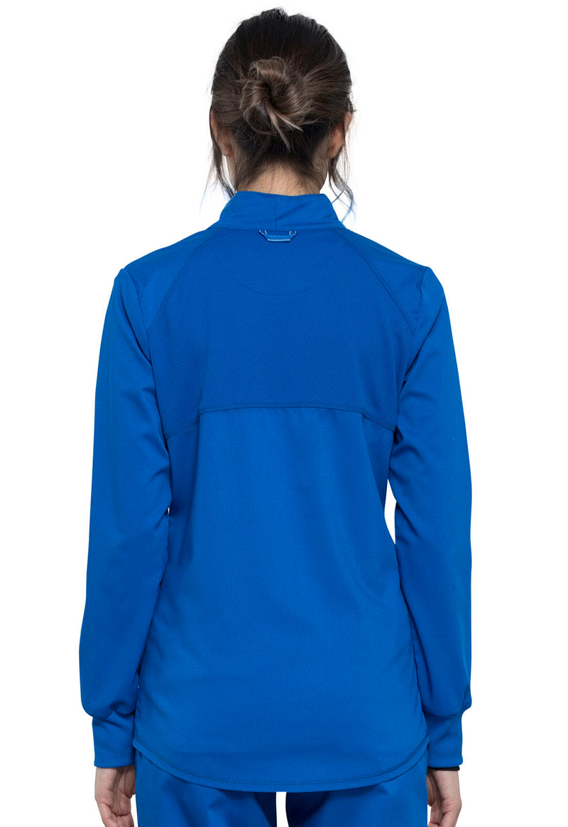 royal - Zip Front High-Low Jacket (Back)