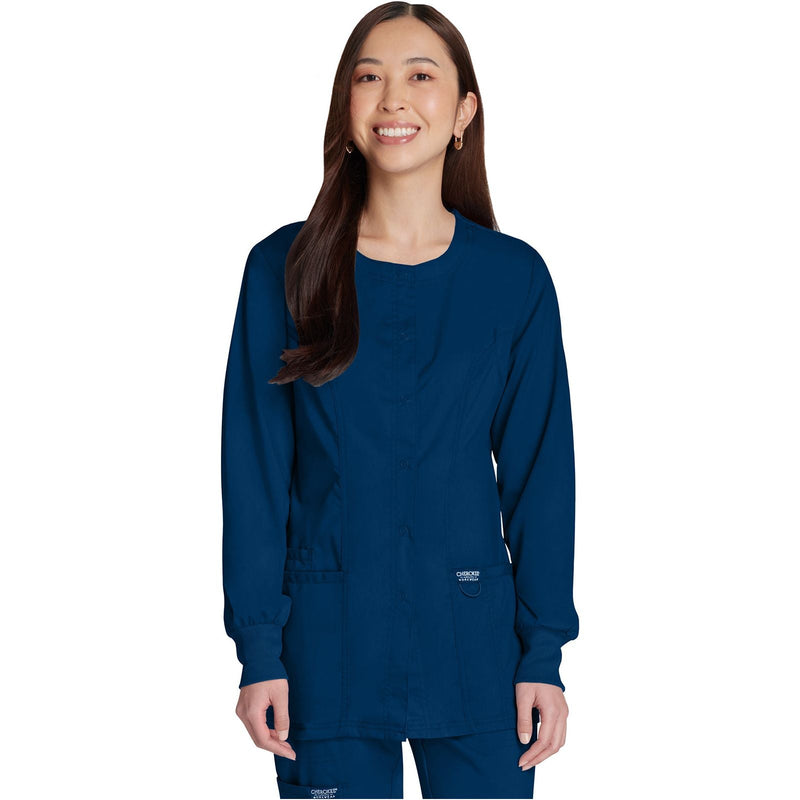navy - Snap Front Jacket