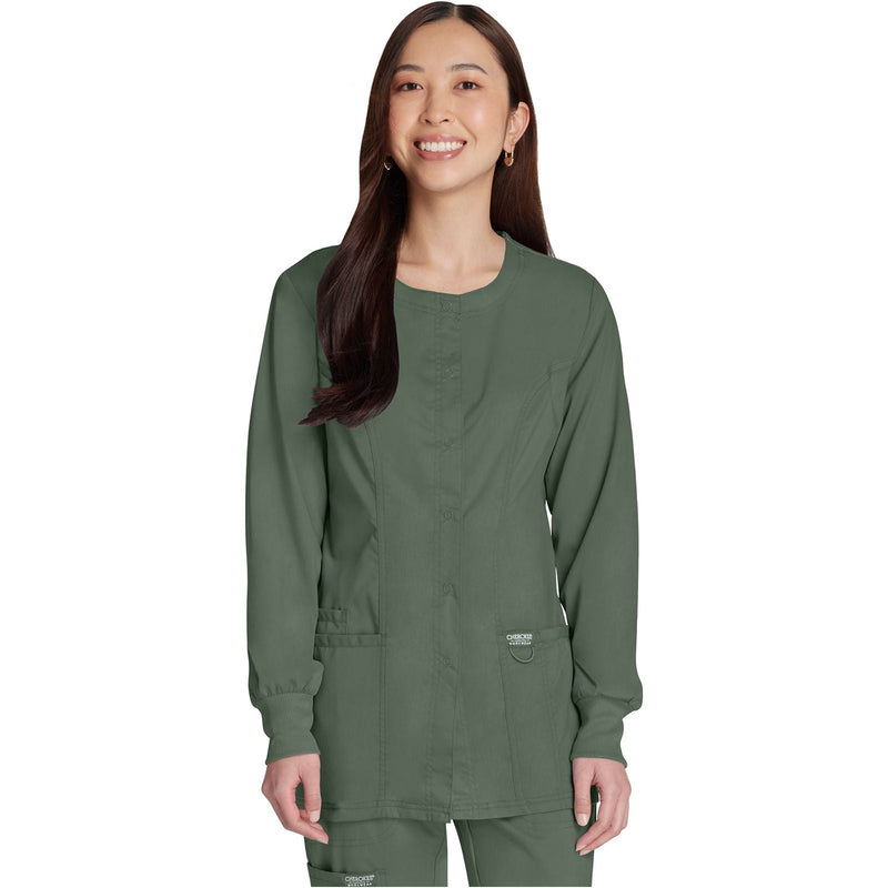 olive - Snap Front Jacket