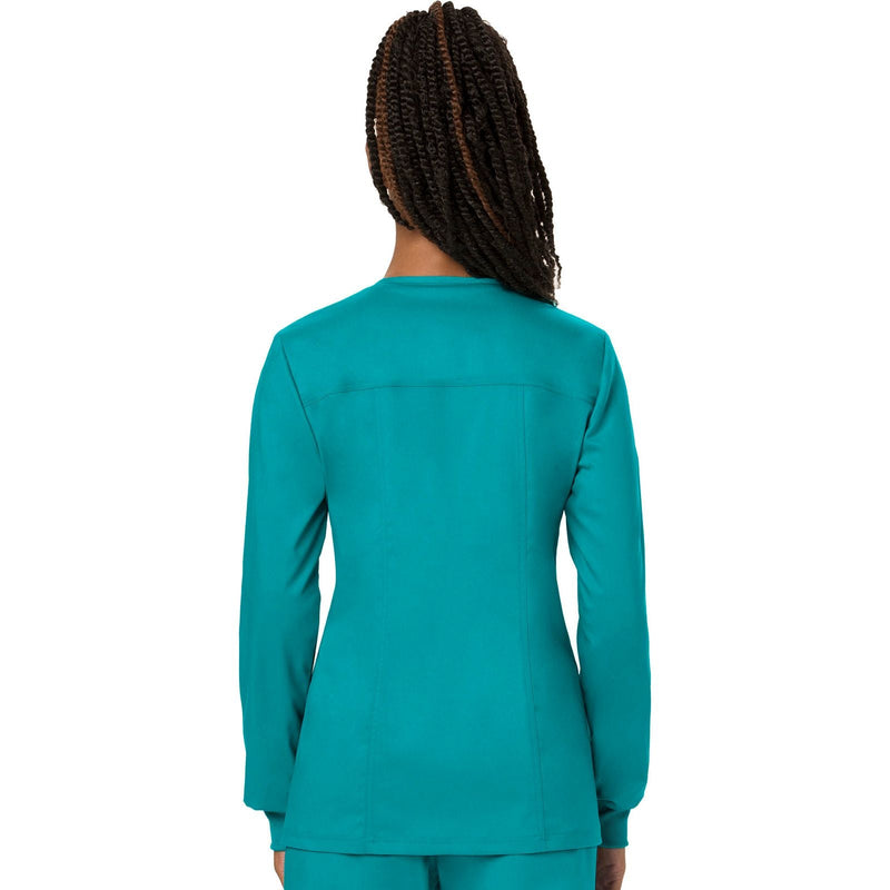 teal blue - Snap Front Jacket