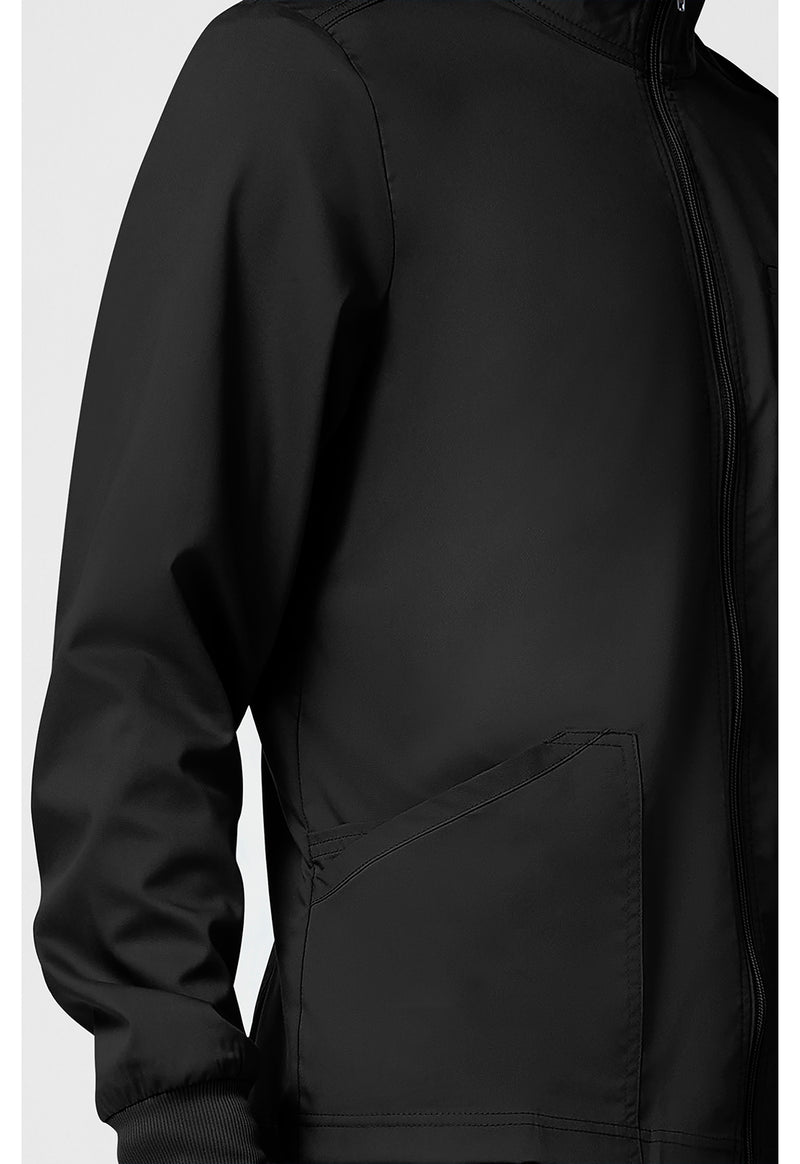 Black - Cherokee Cherokee WW Revolution Men's Scrub Jacket - Detail 3 View