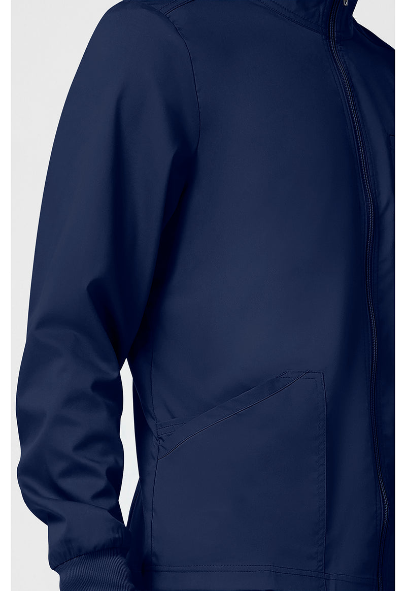 Navy - Cherokee Cherokee WW Revolution Men's Scrub Jacket - Detail 3 View