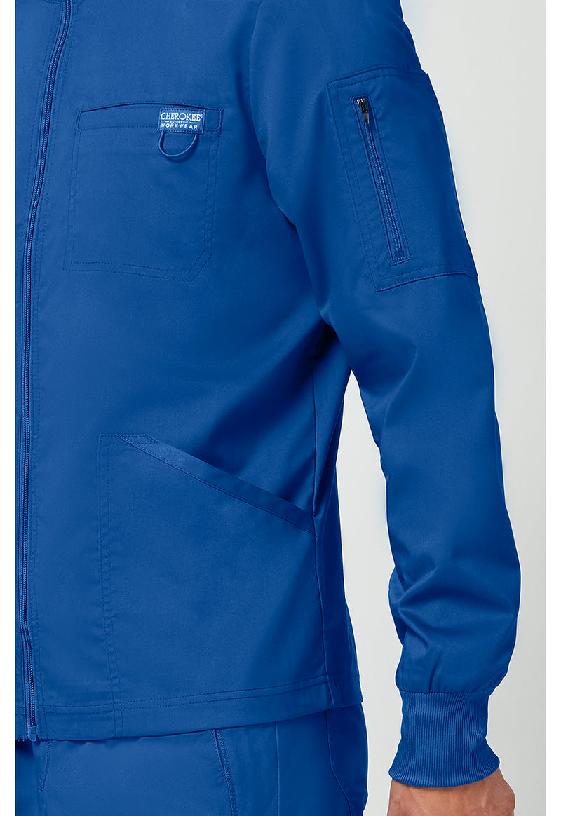 Royal - Cherokee Cherokee WW Revolution Men's Scrub Jacket - Detail 4 View