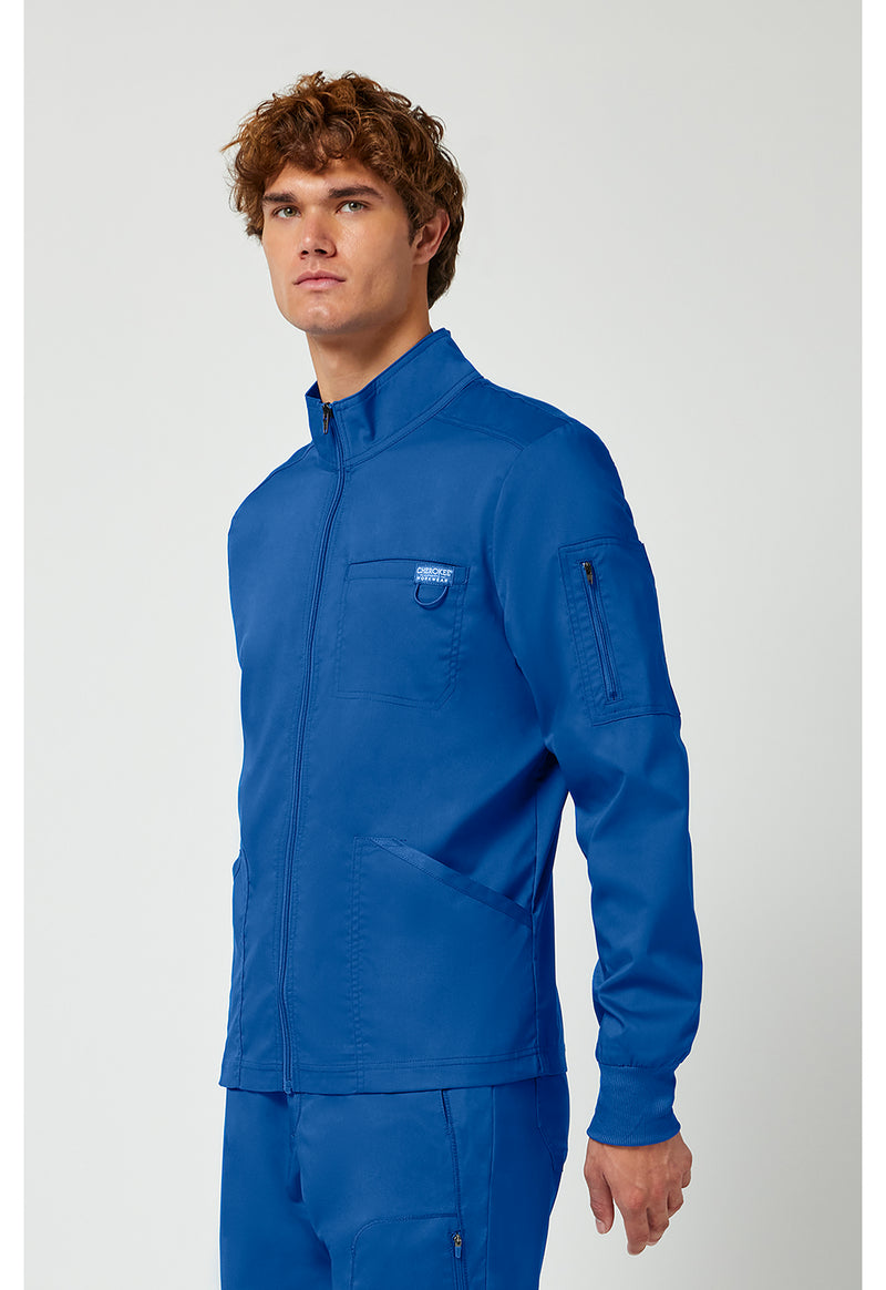 Royal - Cherokee Cherokee WW Revolution Men's Scrub Jacket - Left Side View