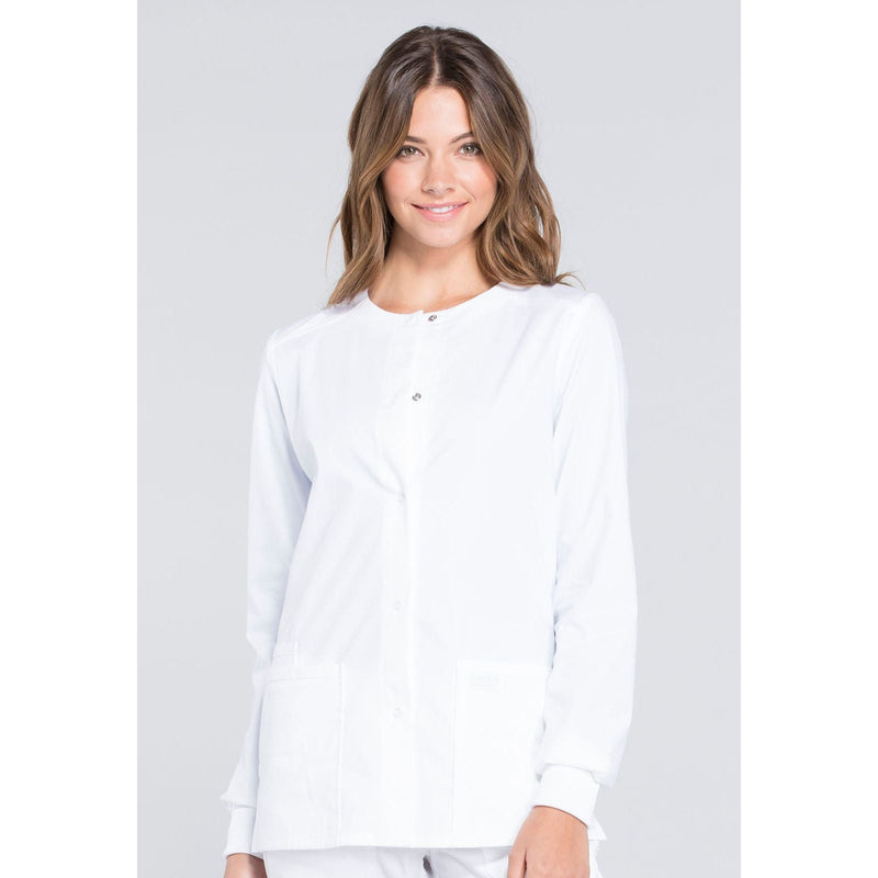 white - Snap Front Jacket