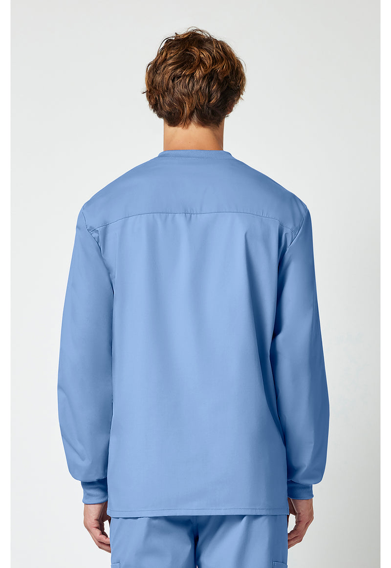 ciel blue - Men's Snap Front Jacket (Back)