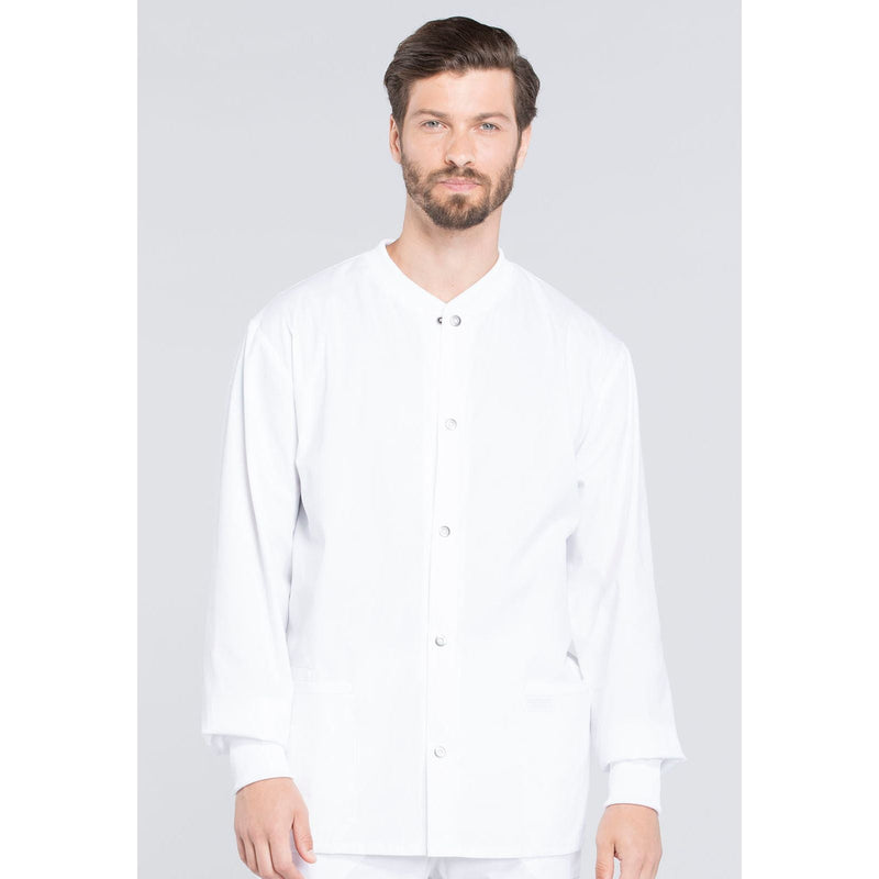 white - Men's Snap Front Jacket