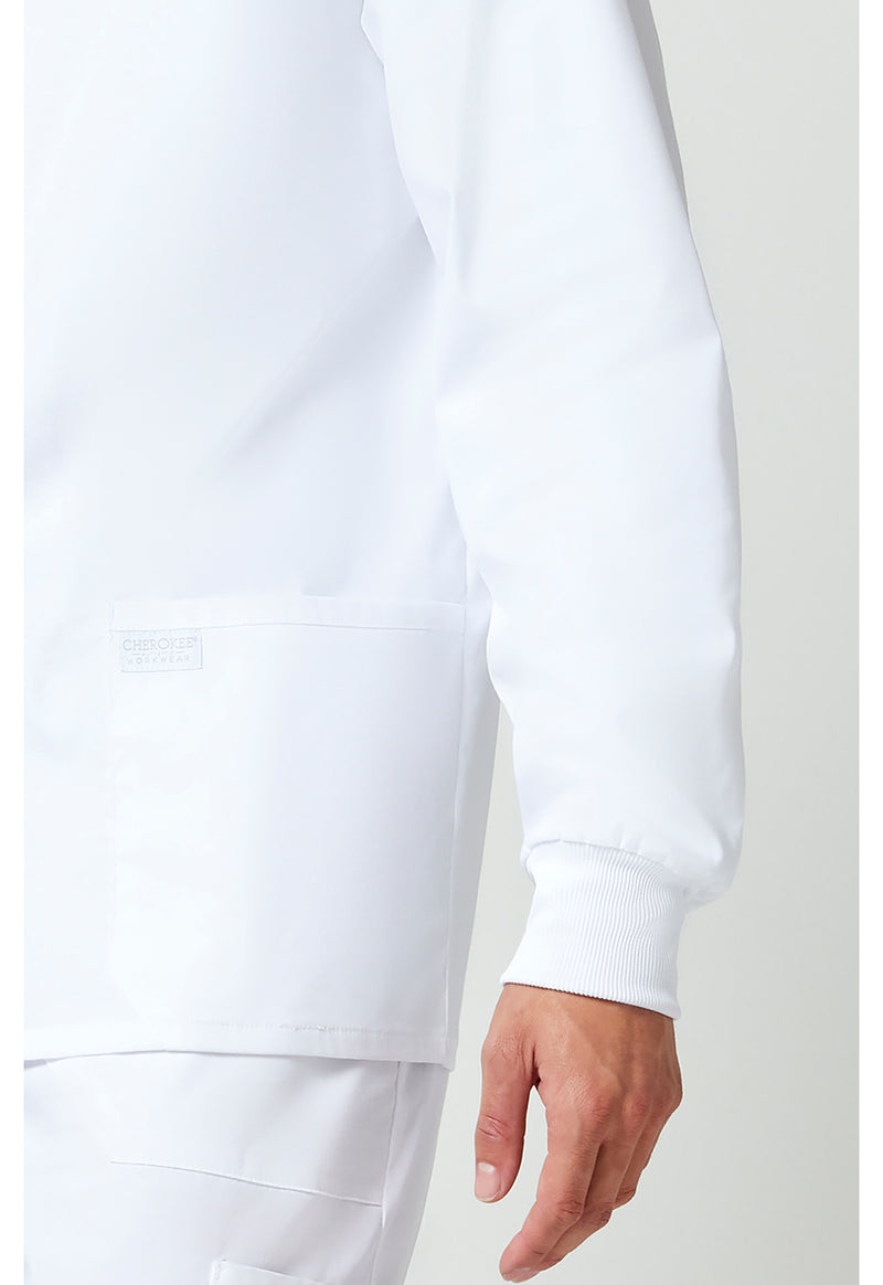 white - Men's Snap Front Jacket (View 4)