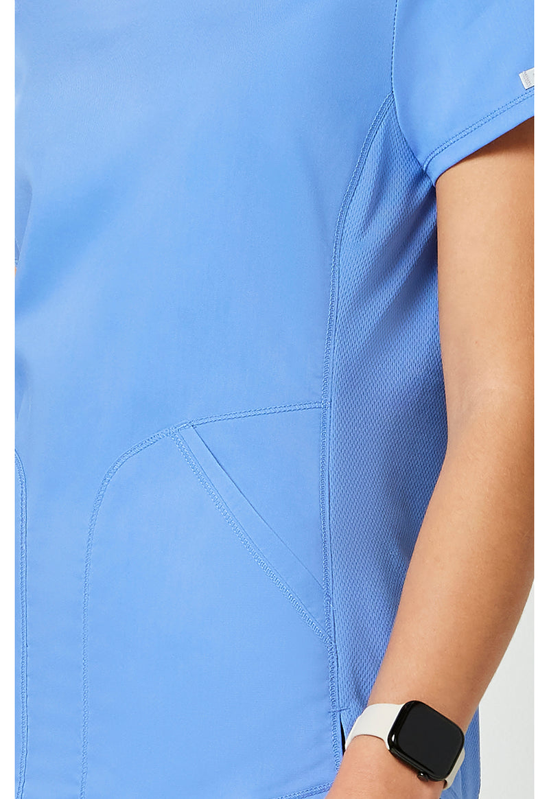 Ciel Blue - Cherokee Cherokee WW Revolution Women's Scrub Top - Detail 4 View
