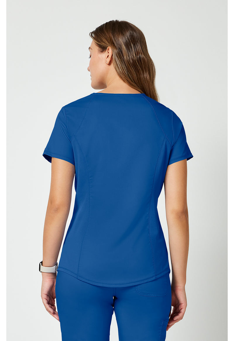 Royal - Cherokee WW Revolution Women's Scrub Top - Back View