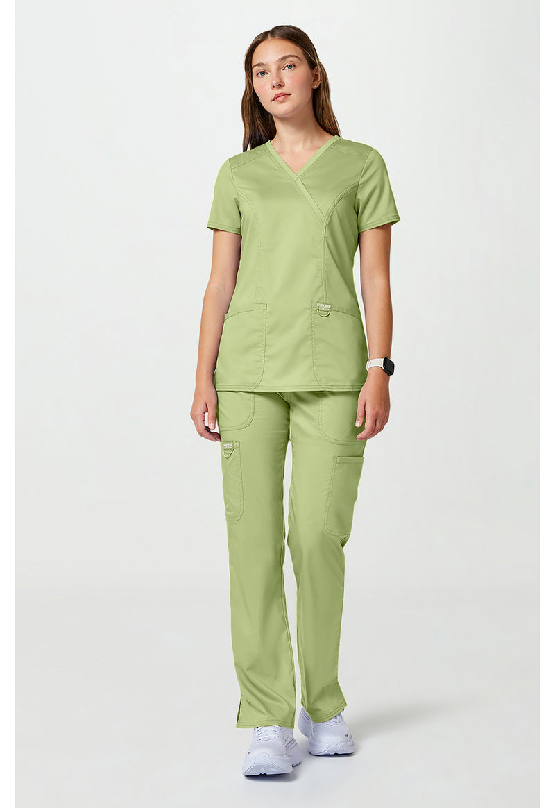 Cucumber - Cherokee Cherokee WW Revolution Women's Scrub Top - Detail 1 View