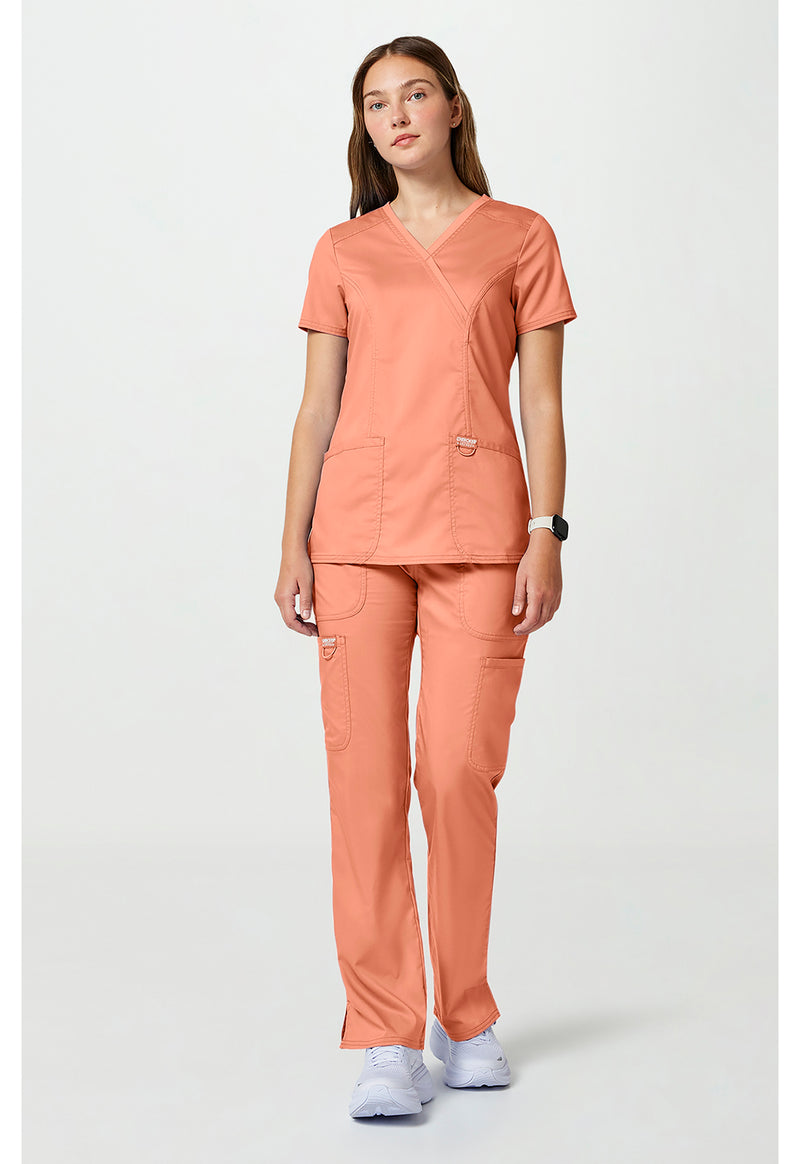 Papaya Juice - Cherokee Cherokee WW Revolution Women's Scrub Top - Detail 1 View