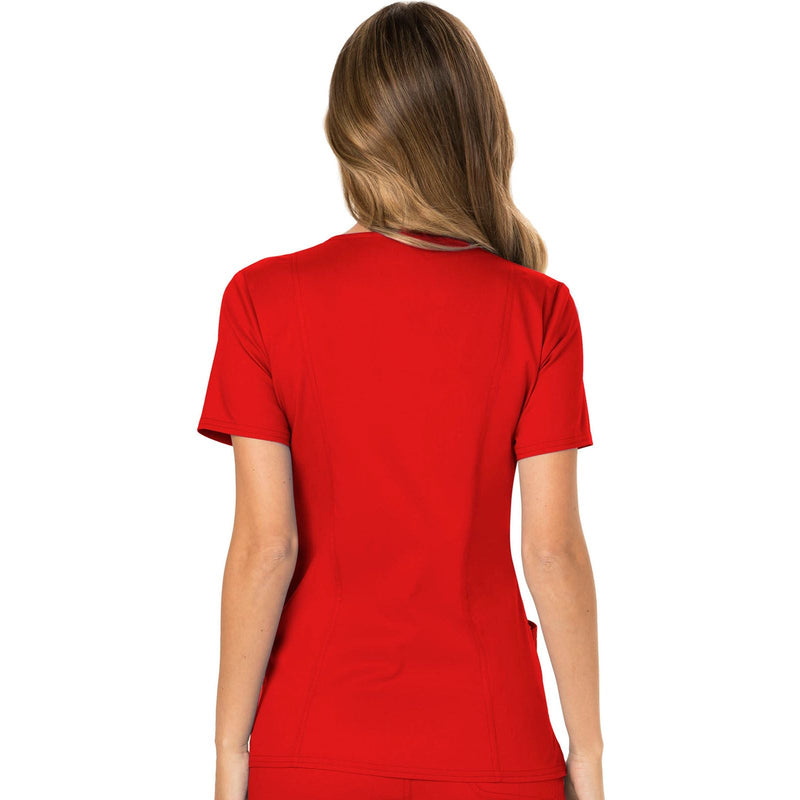 red - Mock Wrap Top