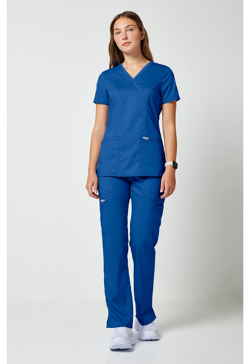 Royal - Cherokee Cherokee WW Revolution Women's Scrub Top - Detail 1 View