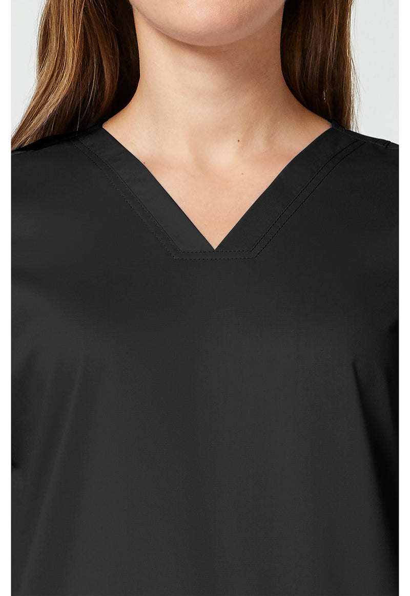 Black - Cherokee Cherokee WW Revolution Women's Scrub Top - Detail 2 View