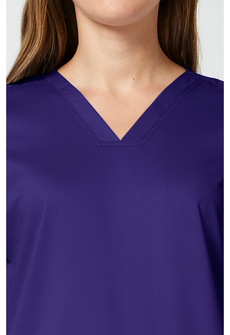 Grape - Cherokee Cherokee WW Revolution Women's Scrub Top - Detail 2 View