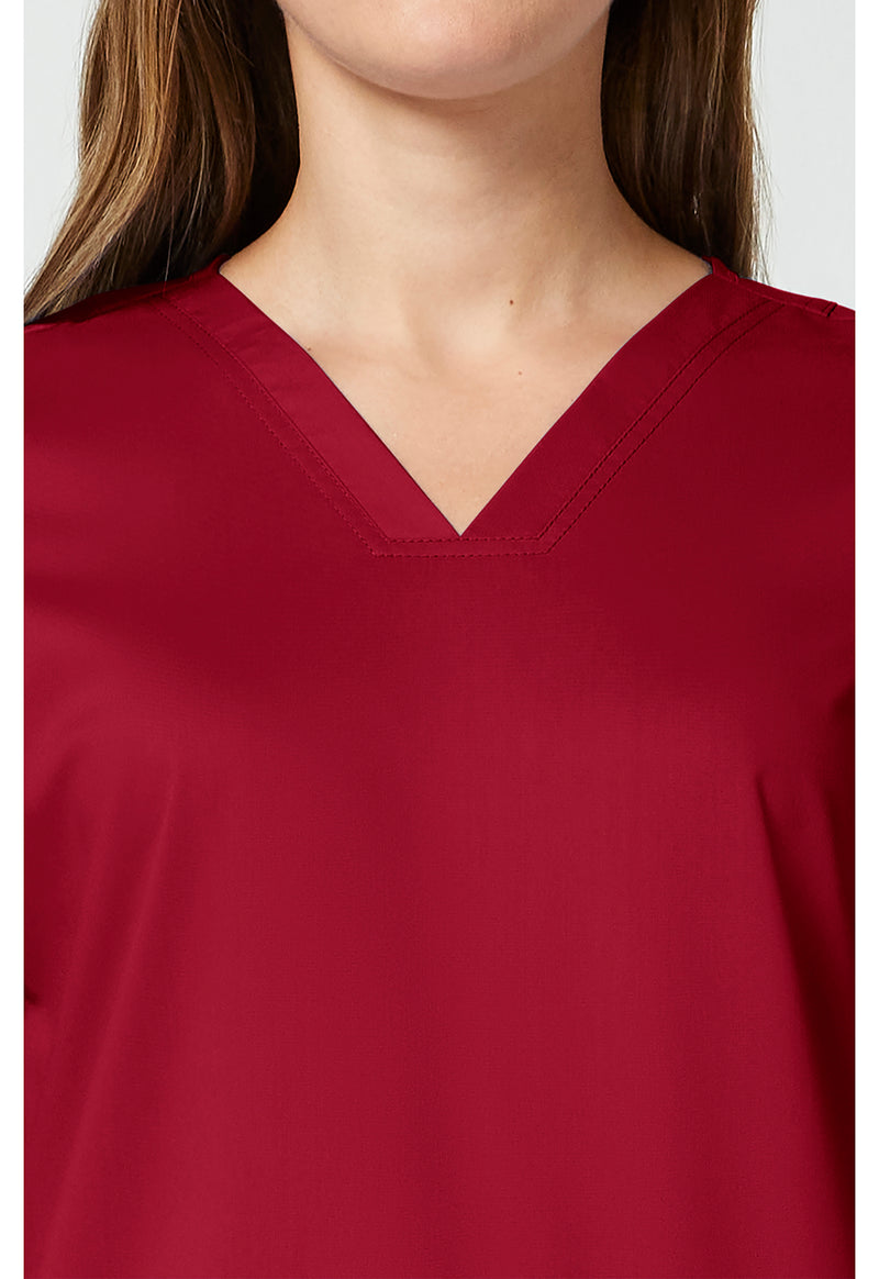 Red - Cherokee Cherokee WW Revolution Women's Scrub Top - Detail 2 View