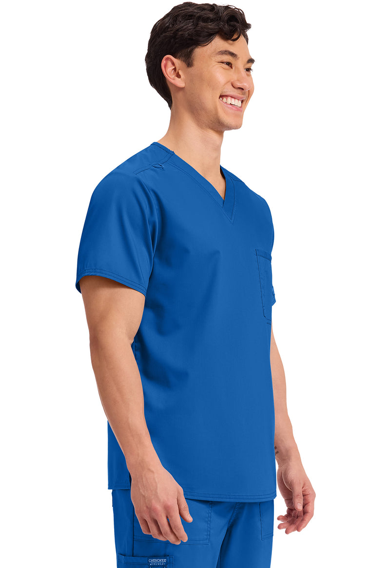 Royal - Cherokee Cherokee WW Revolution Unisex Scrub Top - Right Side View