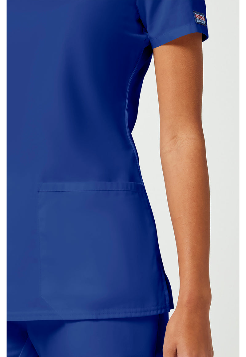 Galaxy Blue - Women's V-Neck Scrub Top (View 4)