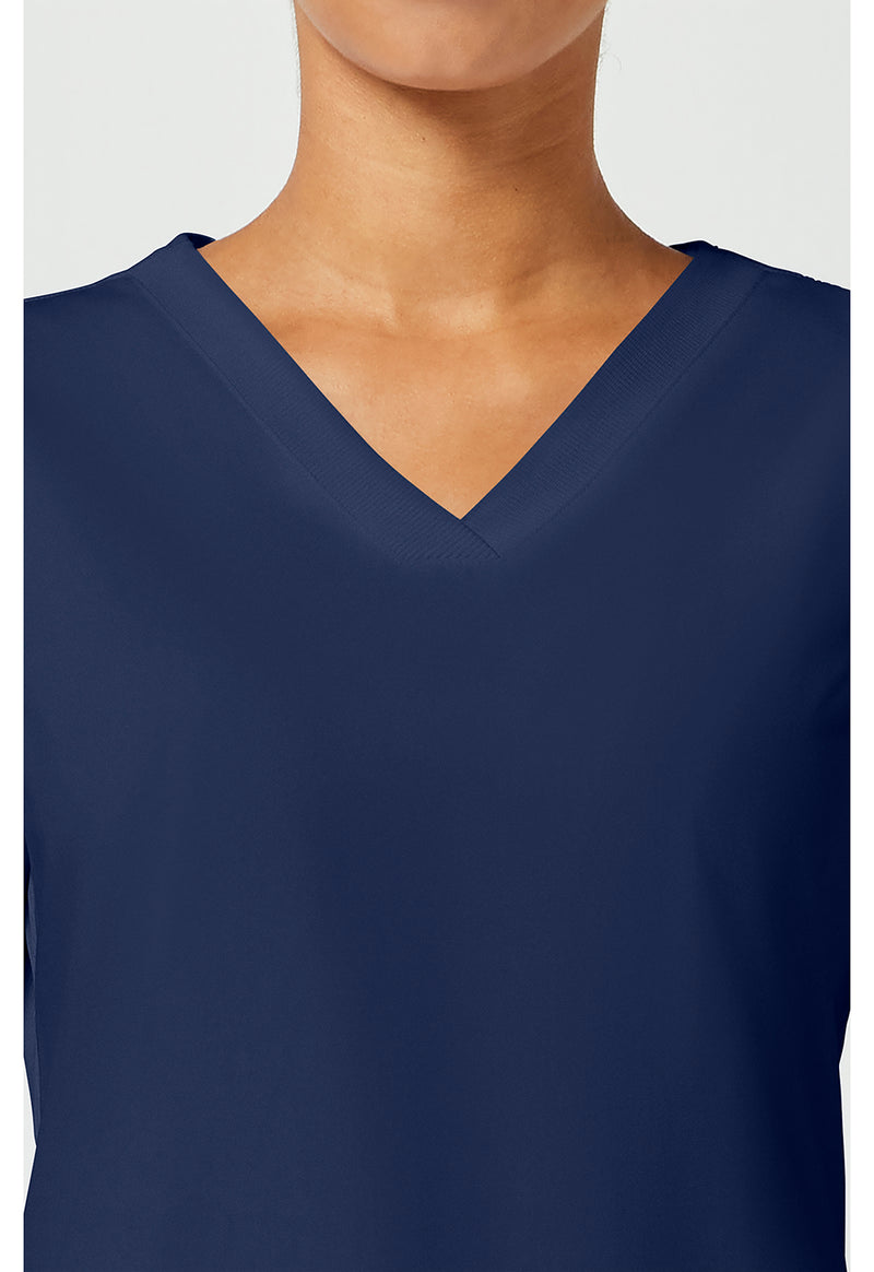 Navy - Women's V-Neck Scrub Top (View 2)