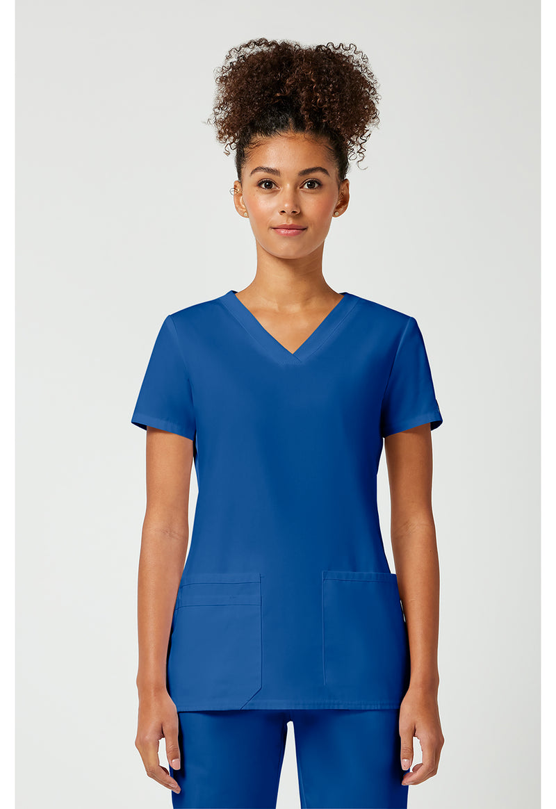 Royal - Cherokee WW Originals Women Scrub Top - Front View