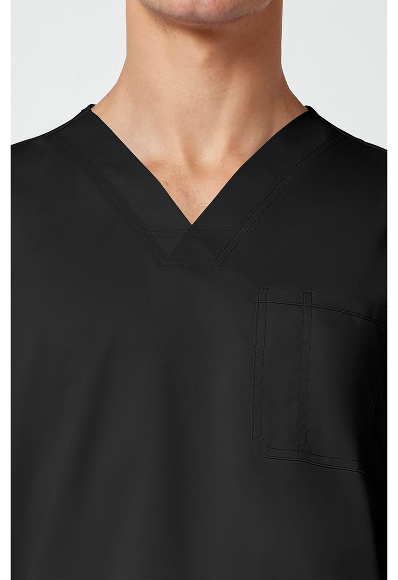 Black - Cherokee Cherokee WW Revolution Men's Scrub Top - Detail 2 View