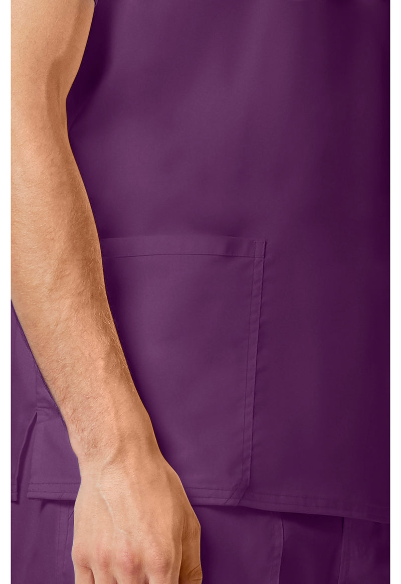 Eggplant - Cherokee Cherokee WW Revolution Men's Scrub Top - Detail 3 View