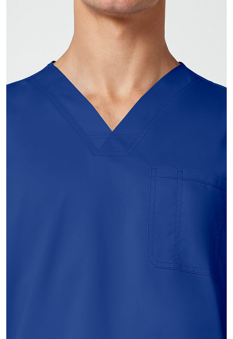 Galaxy Blue - Cherokee Cherokee WW Revolution Men's Scrub Top - Detail 2 View