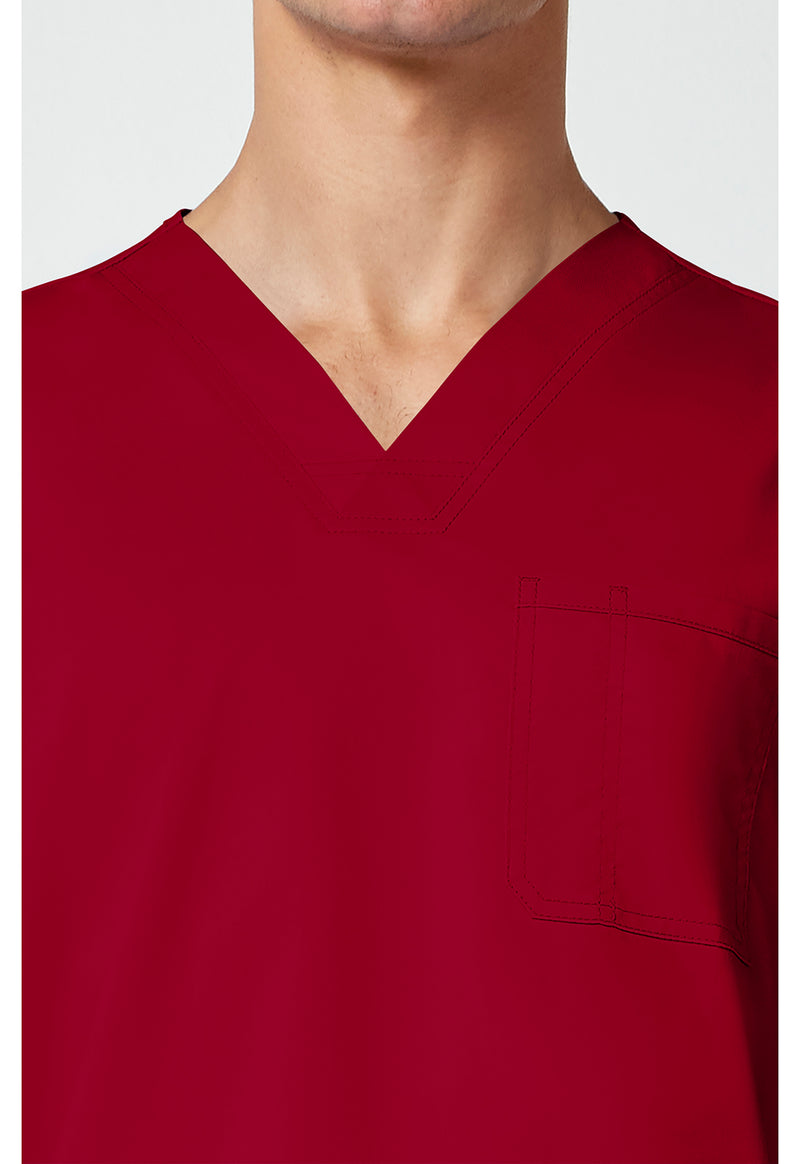 Red - Cherokee Cherokee WW Revolution Men's Scrub Top - Detail 2 View
