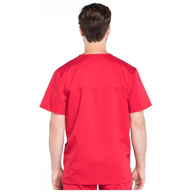 red - Men's V-Neck Top