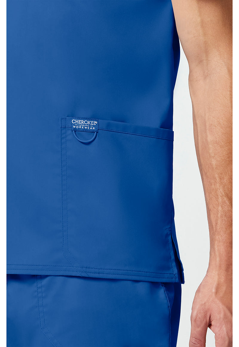 Royal - Cherokee Cherokee WW Revolution Men's Scrub Top - Detail 4 View