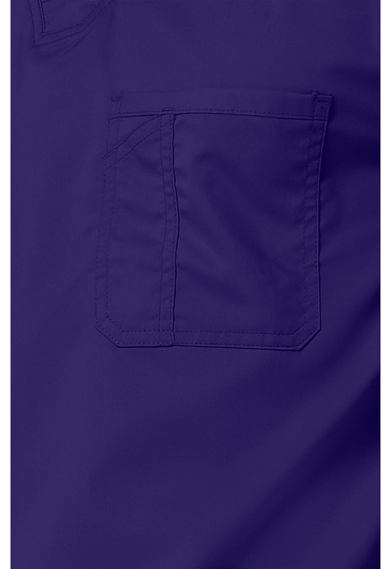 Grape - Cherokee Cherokee WW Revolution Men's Scrub Top - Detail 4 View