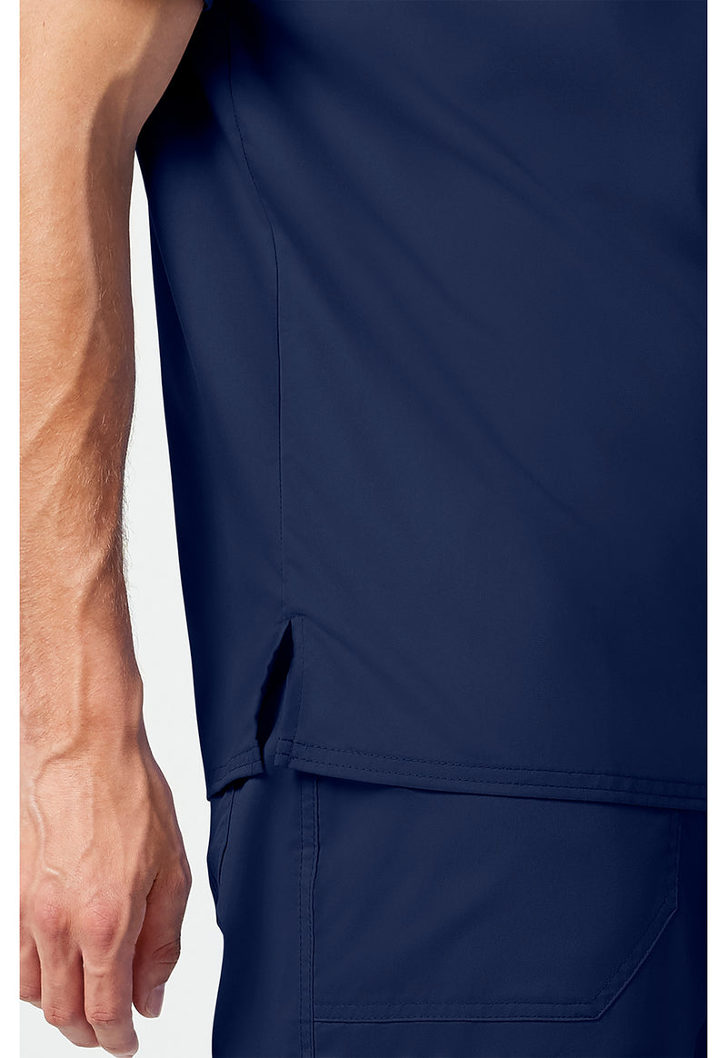 Navy - Cherokee Cherokee WW Revolution Men's Scrub Top - Detail 3 View