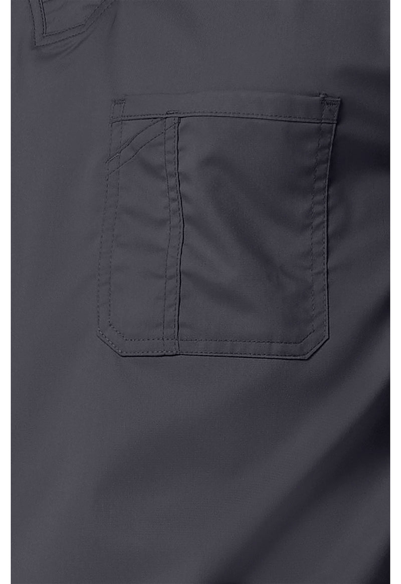 Pewter - Cherokee Cherokee WW Revolution Men's Scrub Top - Detail 4 View