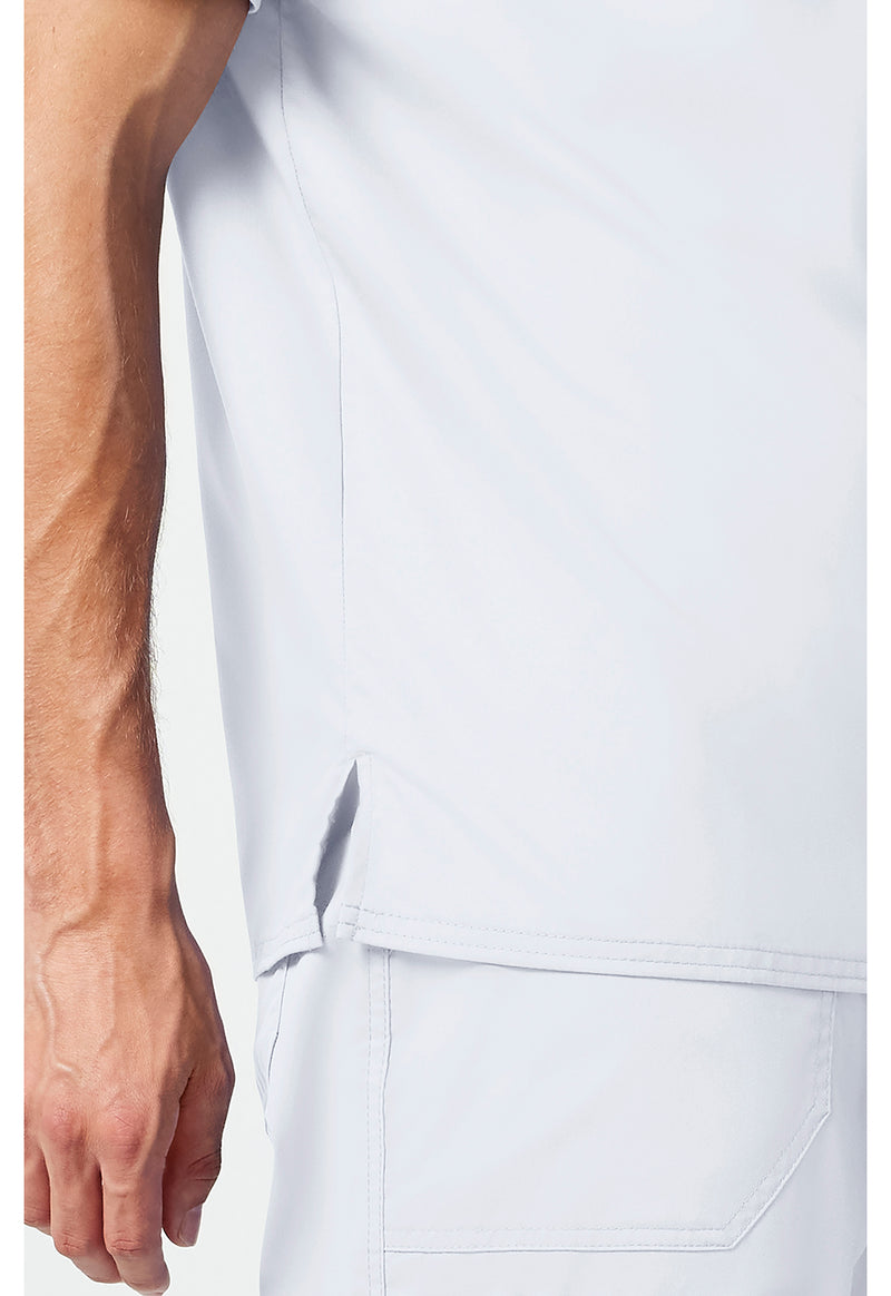 White - Cherokee Cherokee WW Revolution Men's Scrub Top - Detail 3 View