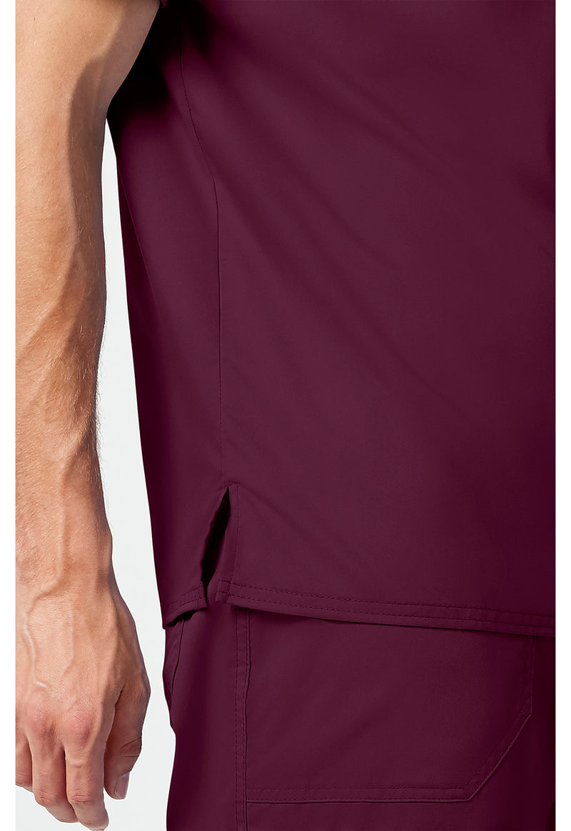 Wine - Cherokee Cherokee WW Revolution Men's Scrub Top - Detail 3 View
