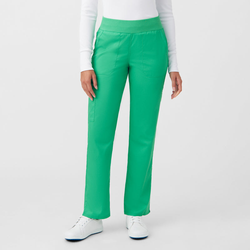 Cool Mint - Landau ProFlex Women's 5 Pocket Cargo Scrub Pant for Nursing