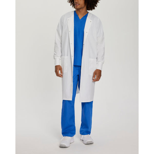 Unisex 2 Pocket Essential Lab Coats Full-Length Lab Coat