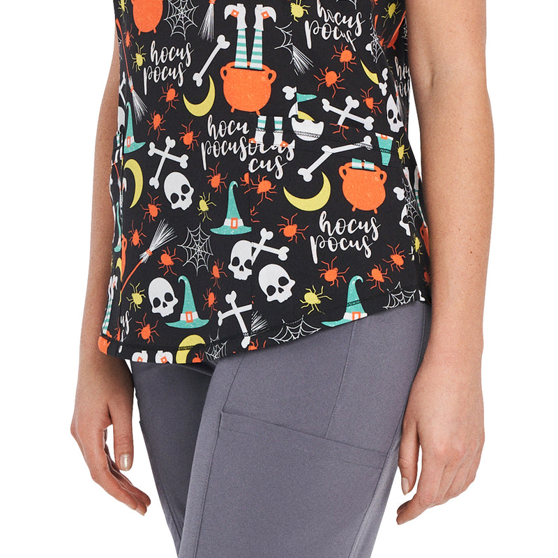 Standard - White Cross Scrub Tops - Detail View
