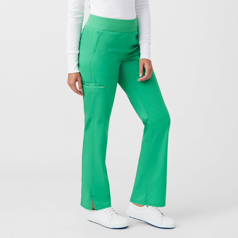 Cool Mint - Landau ProFlex Women's 5 Pocket Cargo Scrub Pant for Nursing